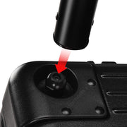 Makeup Trolley Case with Lighted Mirror & Stand Black