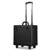 Rolling Barber Case Hair Stylist Case Cosmetic Makeup Trolley Black