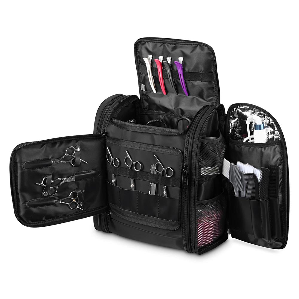 backpack travel organizer Byootique Makeup Backpack Barber Bag Travel Cosmetic Organizer