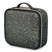 MassLux Makeup Case Brush Holder Storage Divider Glittered Black Black