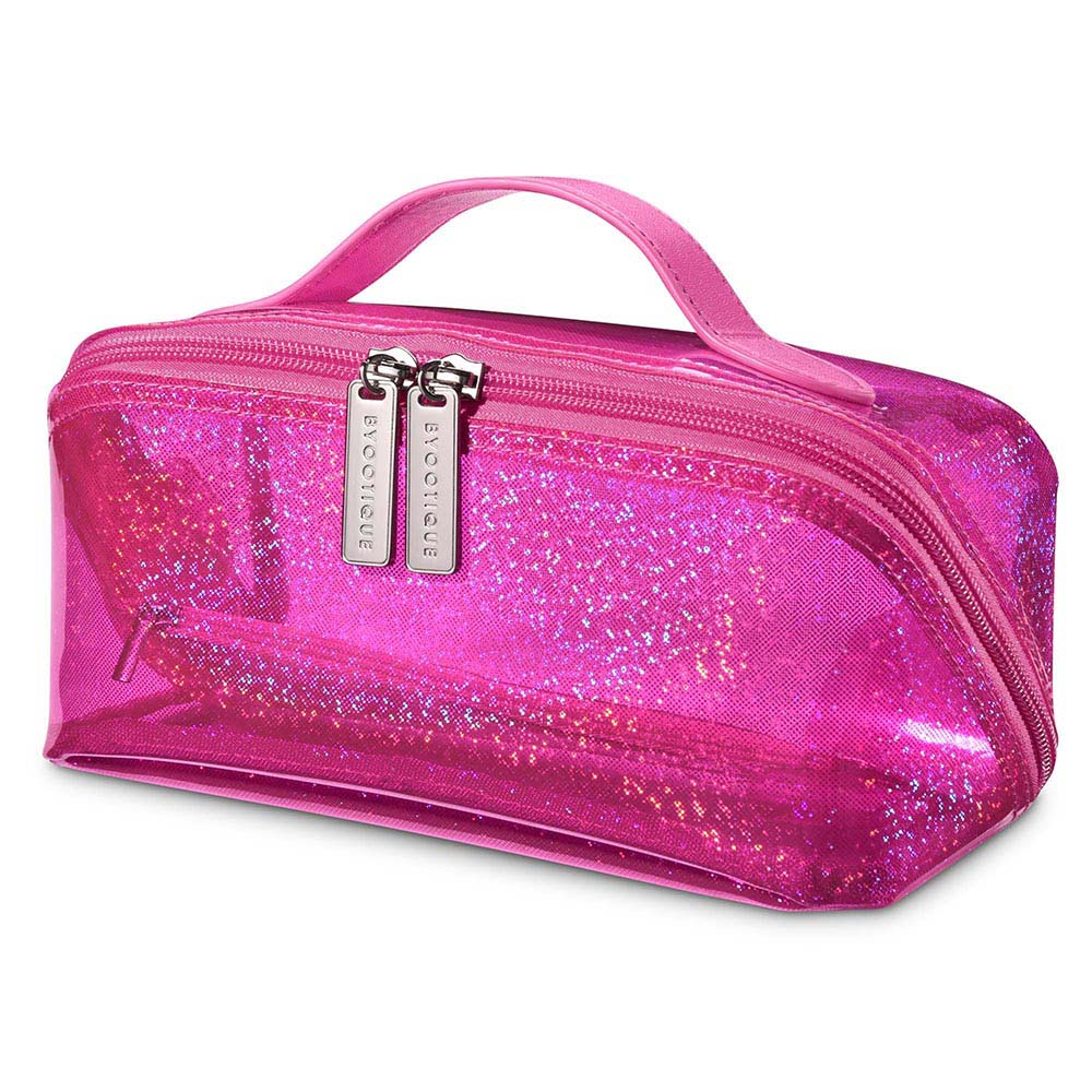 Byootique Gloss Pink Jelly Makeup Bag Travel Cosmetic Bag Byootique Gloss Pink Jelly Makeup Bag Travel Cosmetic Bag