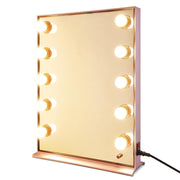 Urstudio 26"X20" Hollywood Vanity Mirror 10Pcs Dimmer LED Lights Pink
