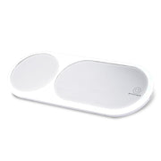 6500K Car Sun Visor Mirror with LED Lights 1/3X Magnification White