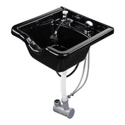 Salon Shampoo Hair Bowl with Neck Rest Black