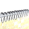 12pcs Hanging Hooks for Shimmer Wall Backdrop Black