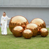 Inflatable Mirror Ball Spheres with Air Pump Party Decor, Gold
