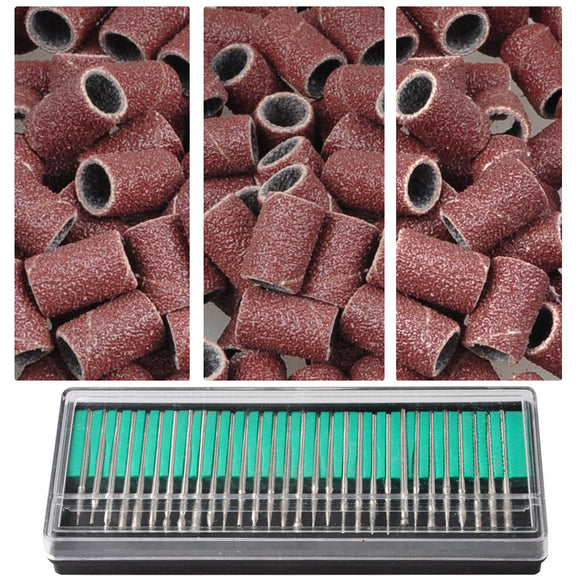 Byootique Nail File Drill 300x Sanding Bands & 30 Dril Bits