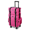 MassLux Deep Pink 2in1 Rolling Soft Makeup Case Pink