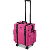 MassLux Deep Pink Oxford Rolling Soft Makeup Case Pink