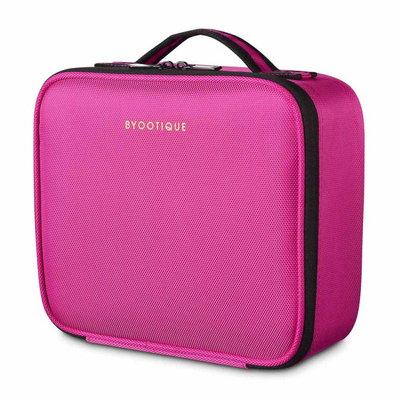 Byootique MassLux 10 in Makeup Case Brush Holder Hot Pink