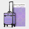 ForgetMeNot Cosmetology Rolling Makeup Case, Charm ForgetMeNot