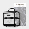 CoyoteButtes Makeup Case with Mirror & Trays, CB Graystone
