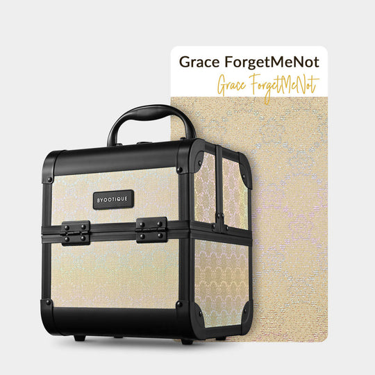 Byootique ForgetMeNot Makeup Case with Mirror & Trays