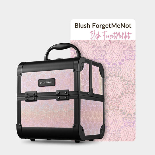 Byootique ForgetMeNot Makeup Case with Mirror & Trays