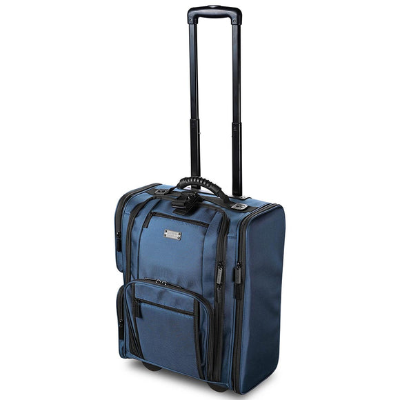 Byootique MassLux Blue Rolling Makeup Case Travel Bag