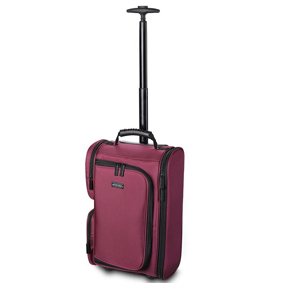Byootique Masslux Travel Makeup Backpack Train Case Beet Red