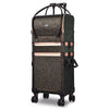 MassLux Glittered Black 3in1 Rolling Makeup Case Glittered Black