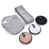 Makeup Remover Kit Reusable Cleaning (Pads Headband Towel) Gray