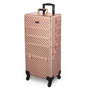 Byootique MassLux Rose Gold 4in1 Rolling Makeup Nail Case