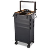 Urstudio 31" Rolling Makeup Case Pro Cosmetic Artist Travel Black