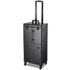Black Rolling Hair Stylist Barber Case Organizer Stroage Trolley Black