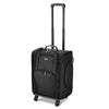 FuHold Foldable Rolling Makeup Case with Pockets Detach Trolley Black