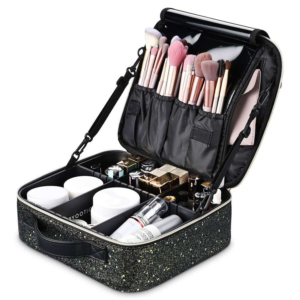 Byootique Makeup Brush Bag Organizer Holder Hand Bag Zipper 17 Slots –