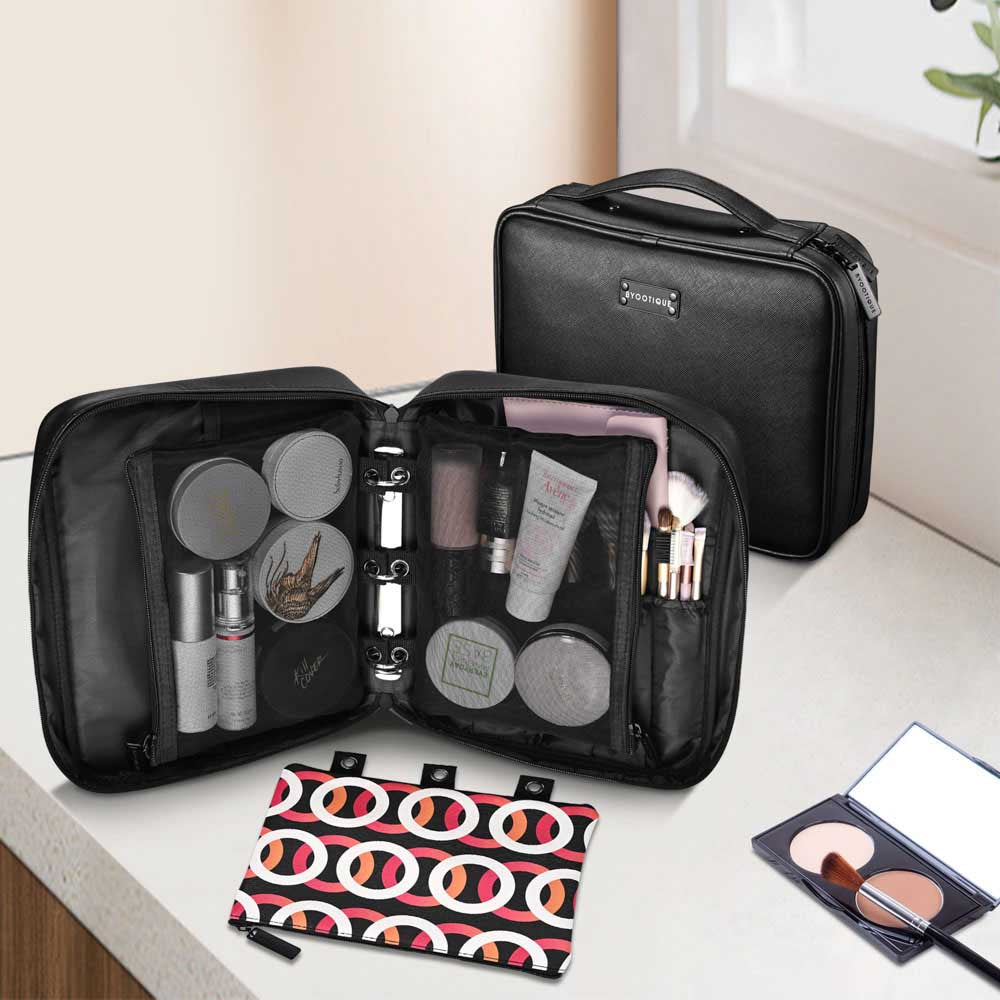 Double-Layer Cosmetic Bag Toiletry Bag Large Travel Makeup Pouch Organizer  Bag for Girls Women Portable Waterproof Foldable - China Cosmetic Bag and  Rose Golden Brush Bag price | Made-in-China.com