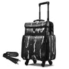 Fuhold Rolling Makeup Hairdresser Case 2-Tier, Black