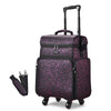 Fuhold Rolling Makeup Hairdresser Case 2-Tier, Purple