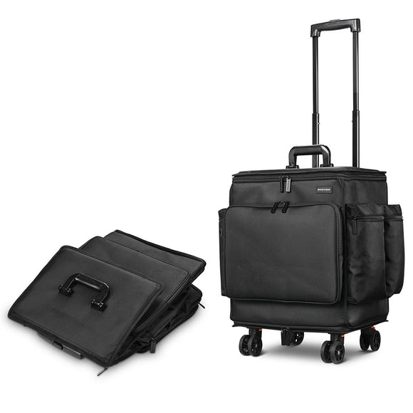 Byootique Collapsible HairStylist Travel Case with Wheels