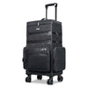 MassLux 3in1 Rolling Makeup Case Glittered Black Black
