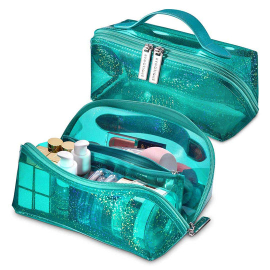 Byootique Glitter Jelly Makeup Bag Flat Cosmetic Bag