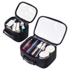 Cosmetic Makeup Bag Travel Toiletry Clear Bag 2pcs Set L/M/S Clear