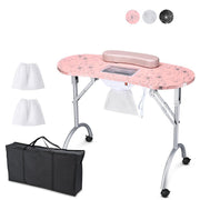 Byootique Mobile Manicure Table with Dust Collector