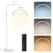 Half Moon Lash Extension Lamp w/ Phone Holder for Lash Nail Tech