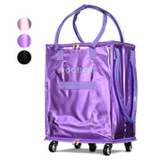 Folding Rolling Tote Bag for Shopping, Travel, Beach
