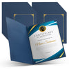 Letter Size Cardboard Certificate Holder Navy Blue 30ct/Pack Navy Blue