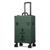 Rolling Makeup Case with Drawers Nail Organizer - MassLux Forest Green Green